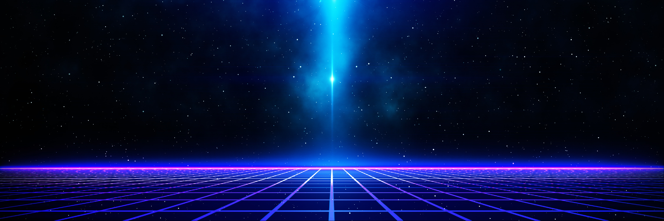 Retro Cyberpunk Vaporwave Background 